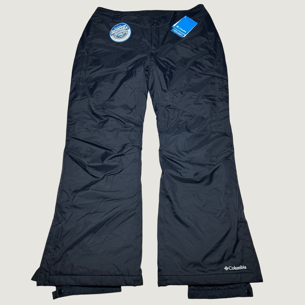 NEW Columbia Bugaboo Snow Ski Pants Womens XL Short Omni-Tech Waterproof Black